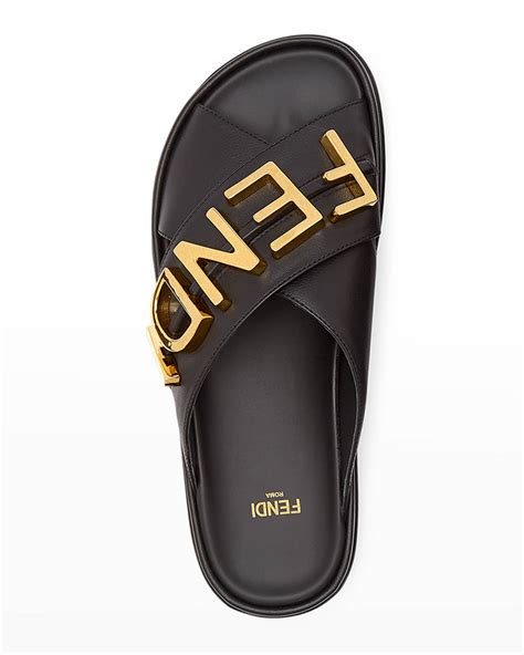 fendi sandals logo